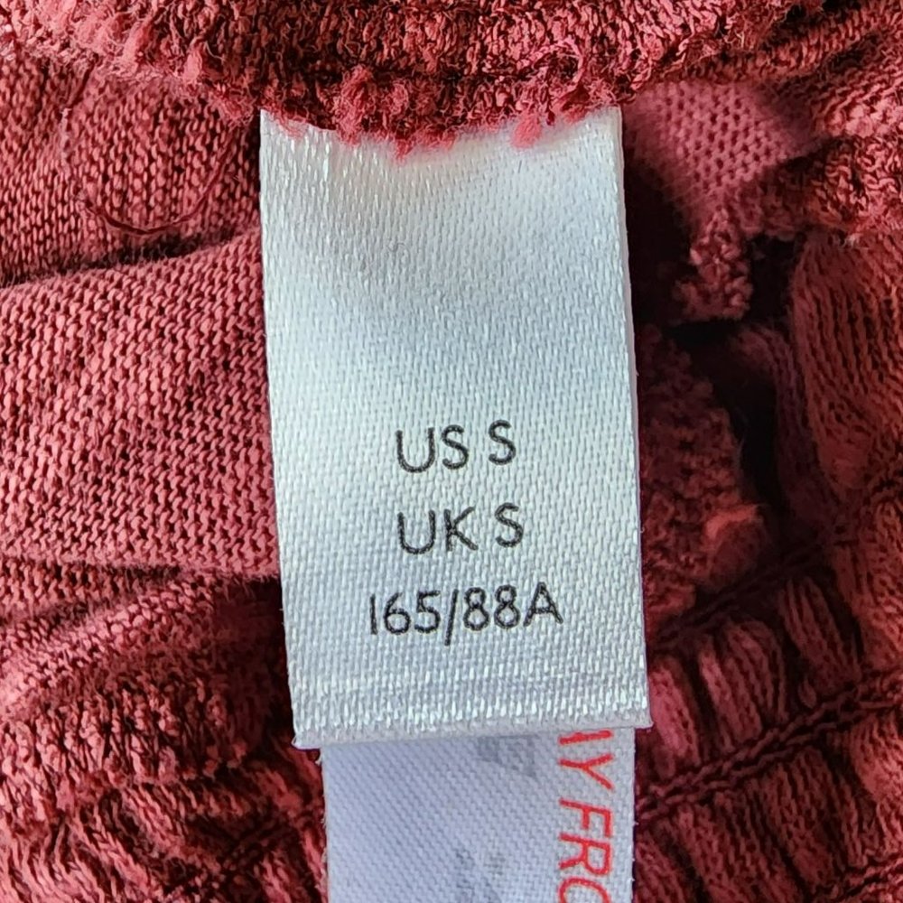 Anthropologie Saturday Sunday Plum Maroon Batwing Distressed Top Small - Picture 7 of 9